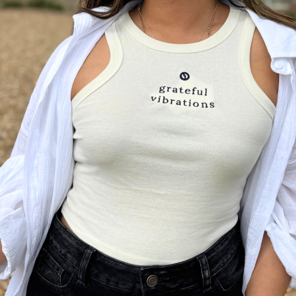 Grateful vibrations - stretchy fit tank top