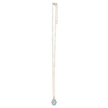 Hand of Hamsa Necklace on Greeting Card