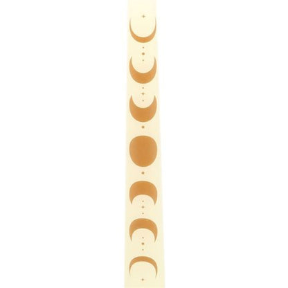 Set of 3 Off White Moon Phases Taper Dinner Candles