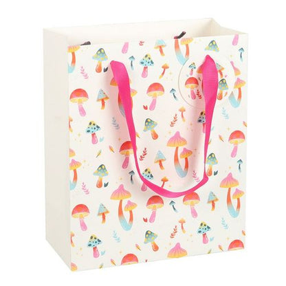 23cm Medium Funky Fungi Mushroom Print Gift Bag